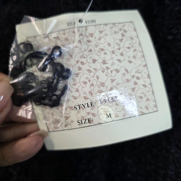 Boucle Mohair Wool Cardigan Size Medium 1981 Single Loop Button Susan Bristol - Picture 6 of 12